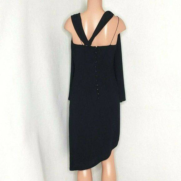 Donna Morgan NWOT Black Asymmetrical Dress Spaghetti Straps or Strapless - Picture 5 of 7